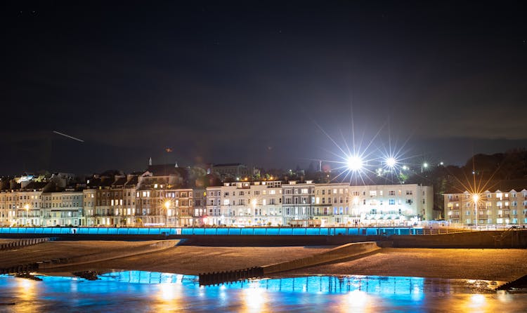 Hastings And St. Leonards On Sea At Night