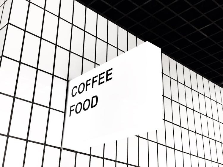 Sign On The Wall Saying Food And Coffee 