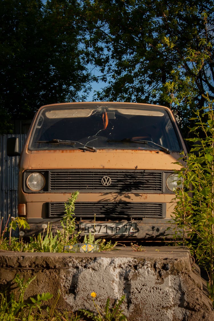 Parked Vintage Car