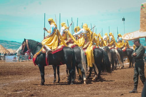 Free the horse morocco equine festival Stock Photo