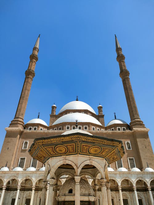 Mosque of Muhammad Ali Under Blue Sky