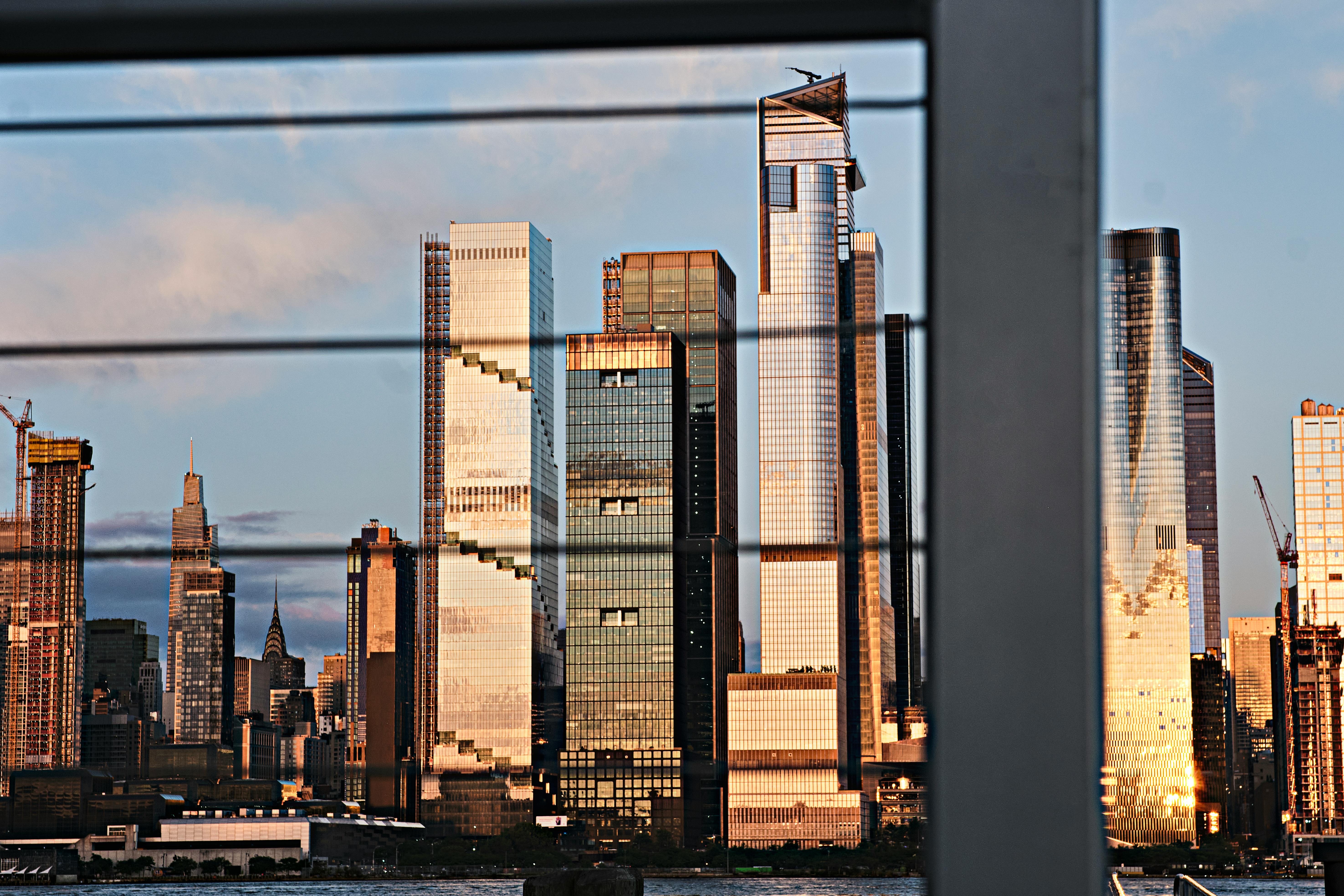 A stunning view of the NYC skyline at sunset, captured from Weehawken, NJ.