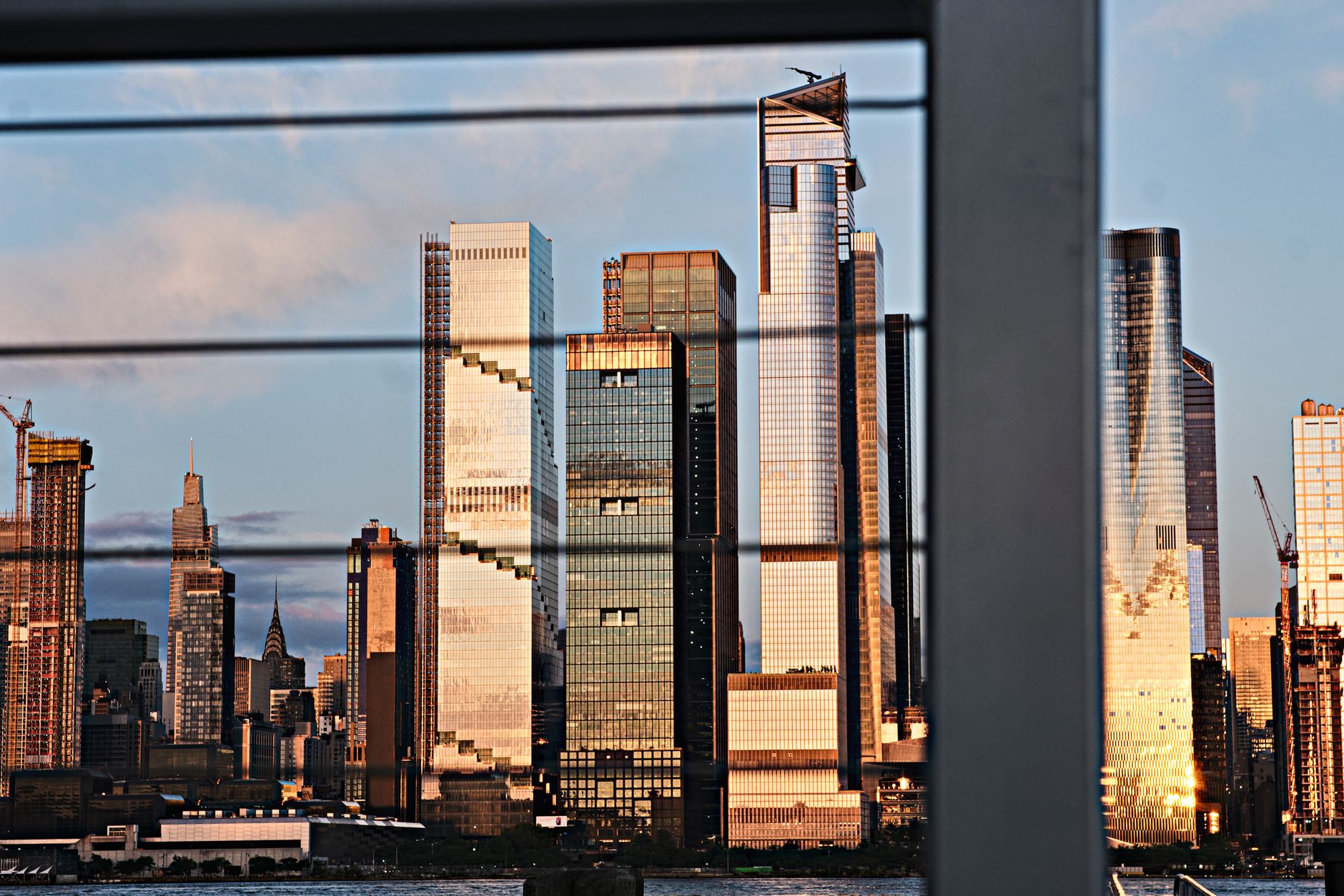 A stunning view of the NYC skyline at sunset, captured from Weehawken, NJ.