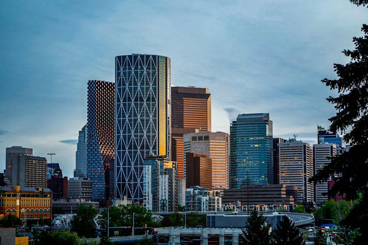 High Rise Buildings In Calgary, Canada