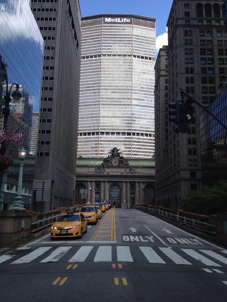 MetLife Building And Grand Central Terminal, View From The South Park Avenue, New York