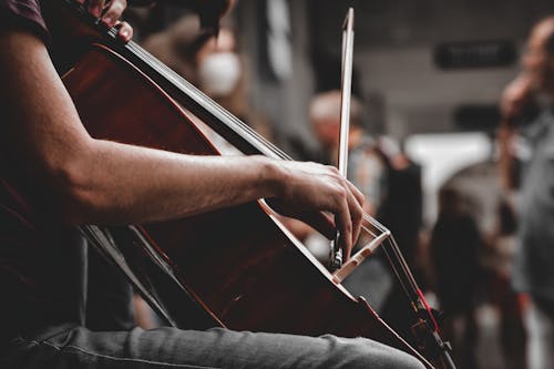 Kostnadsfri bild av cello, håller, hand
