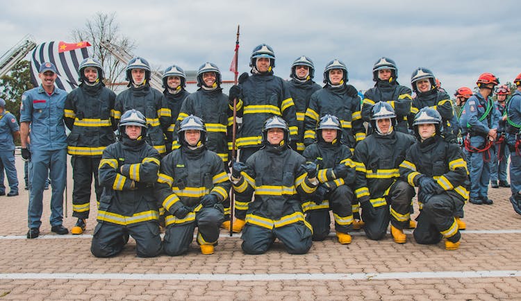 Group Photo Of Firefighters 