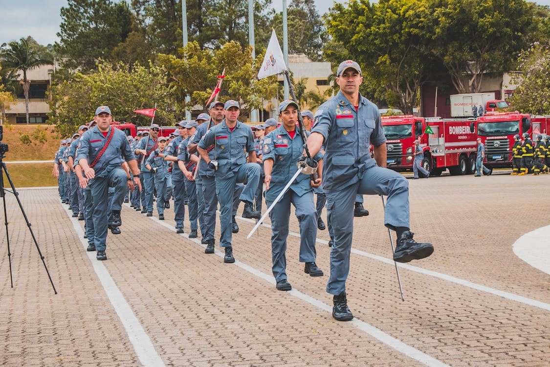 Army Marching on a Parade · Free Stock Photo