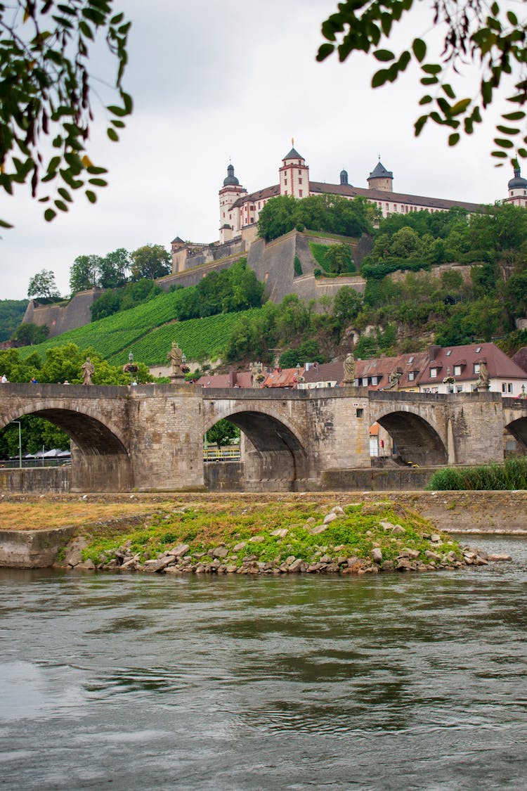 A Bridge Over The Main River In Germany