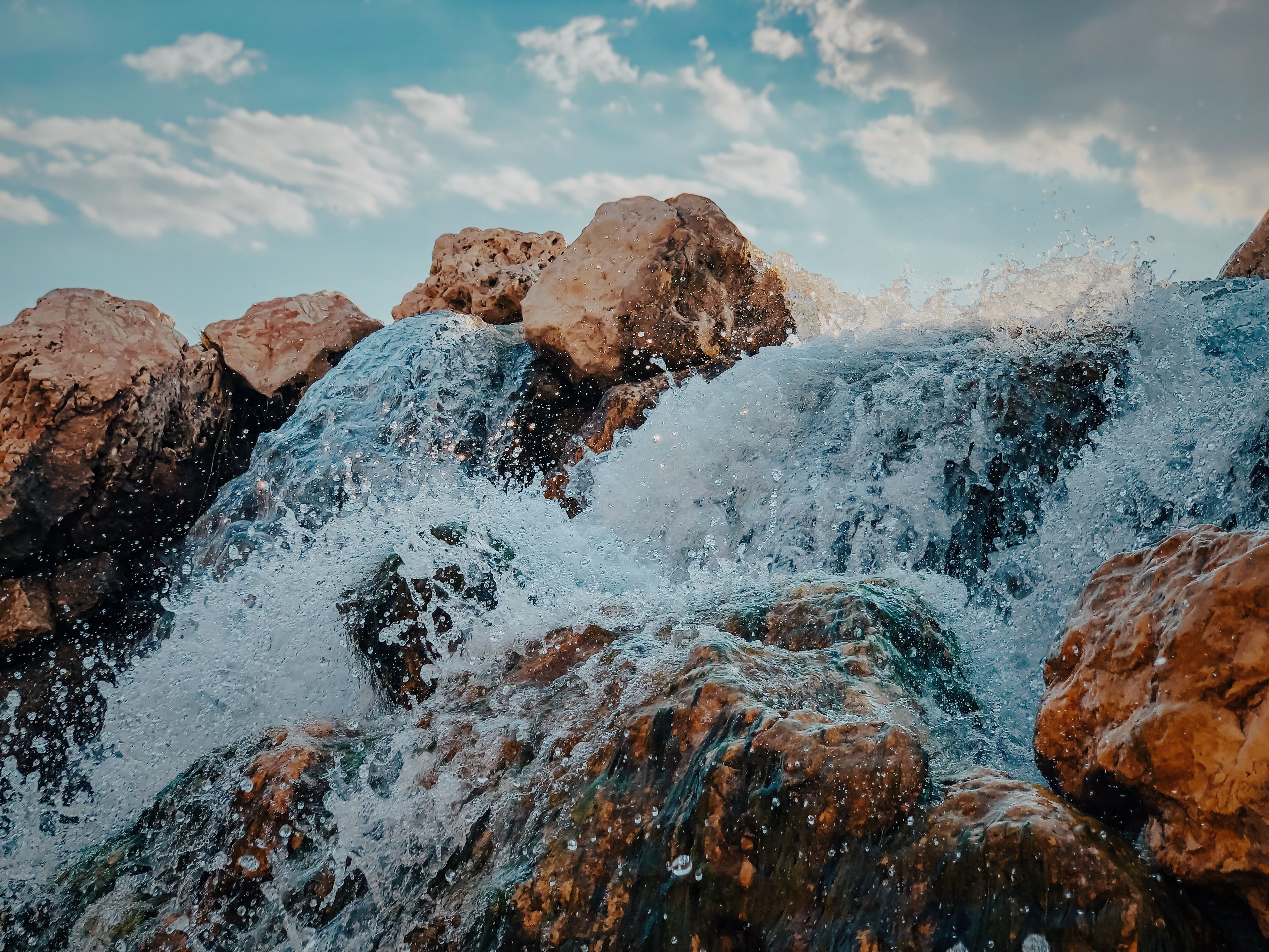Waterfall and Rocks · Free Stock Photo