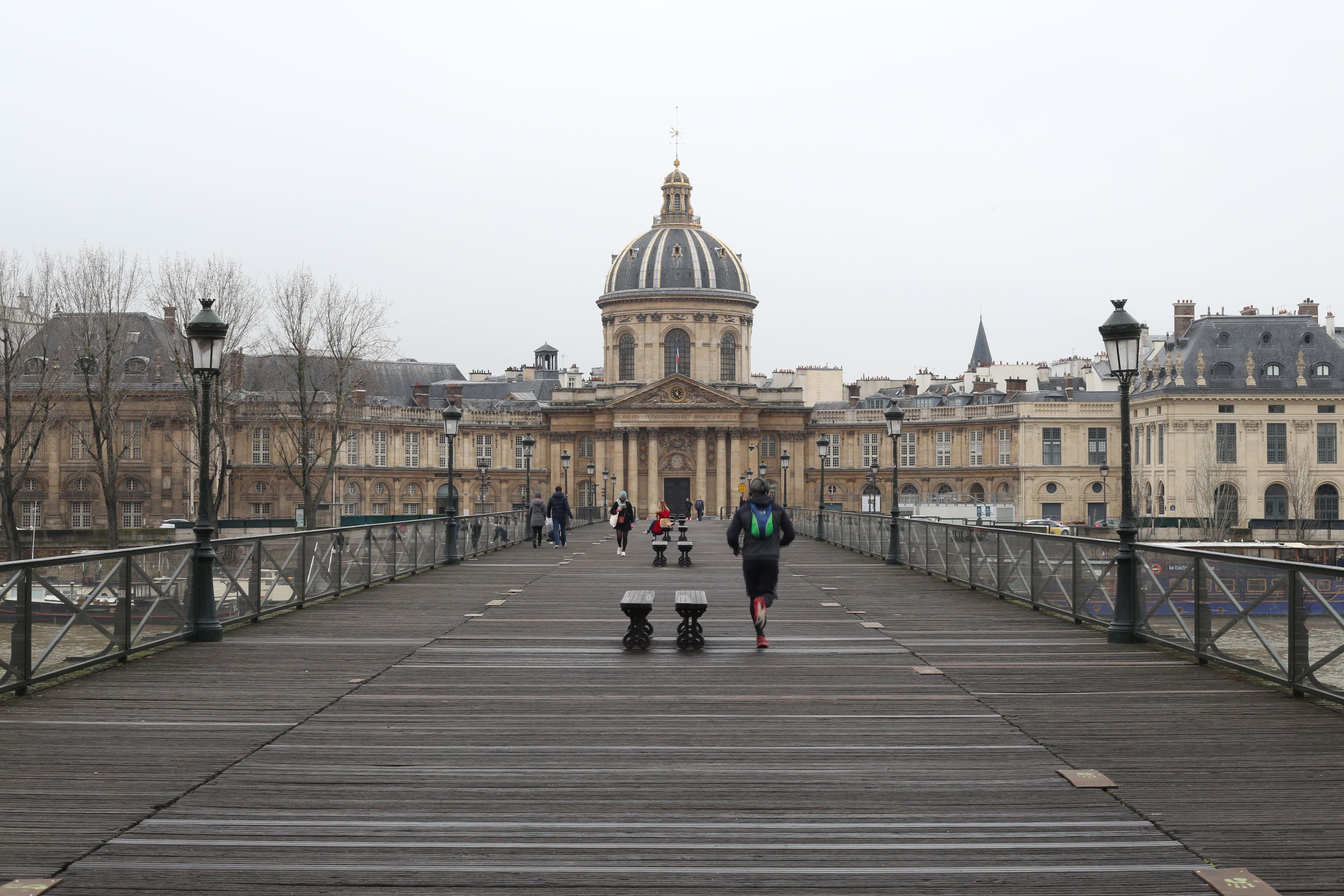 Institut de France seen from Pont des Arts Bridge · Free Stock Photo