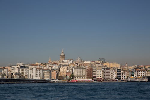 City Skyline Across Body of Water