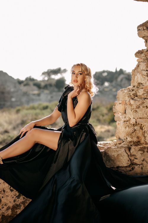 Beautiful Woman in Black Dress Free Stock Photo Beautiful Woman in Black Dress Free Stock Photo