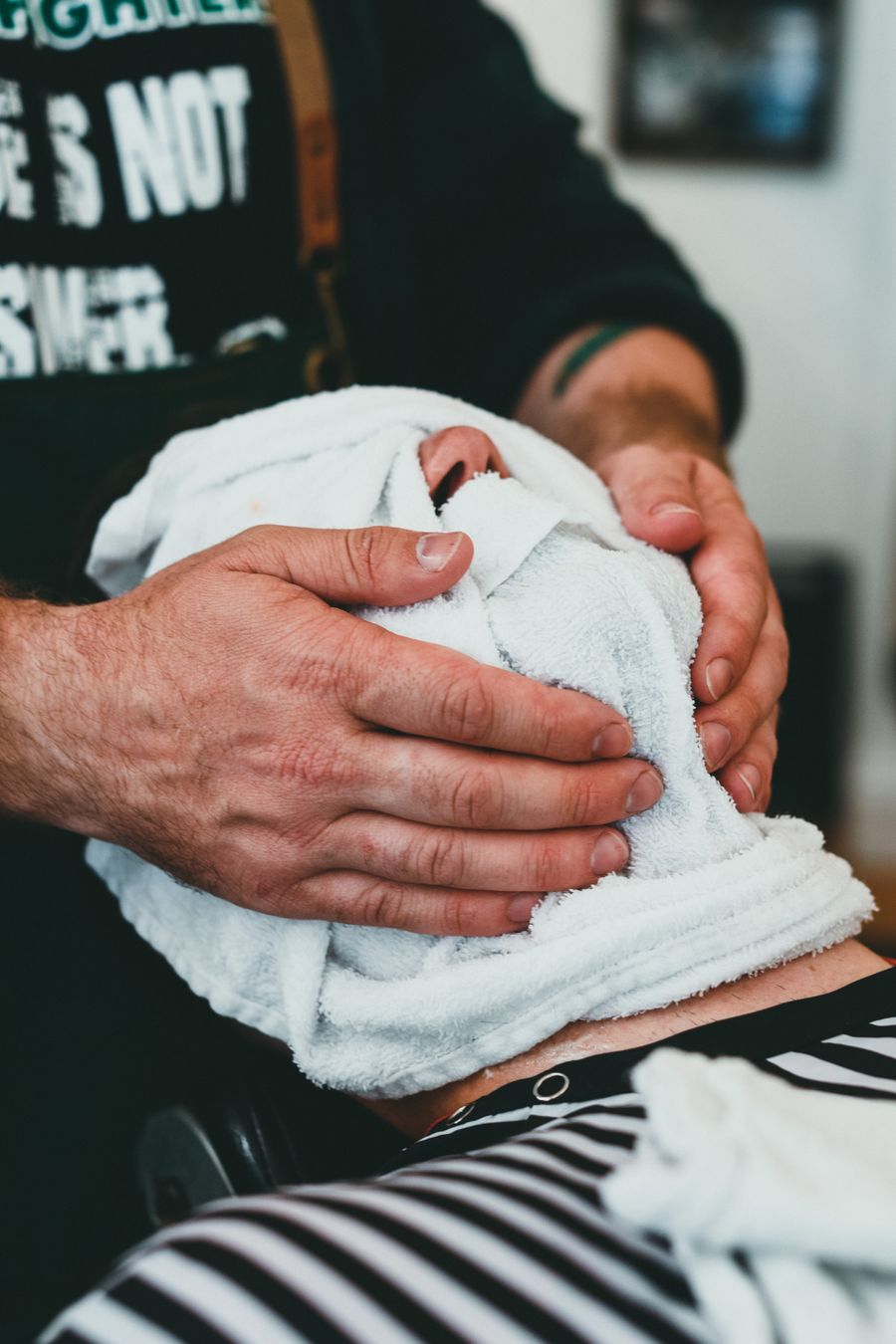 Calming facial massage in a luxury spa setting