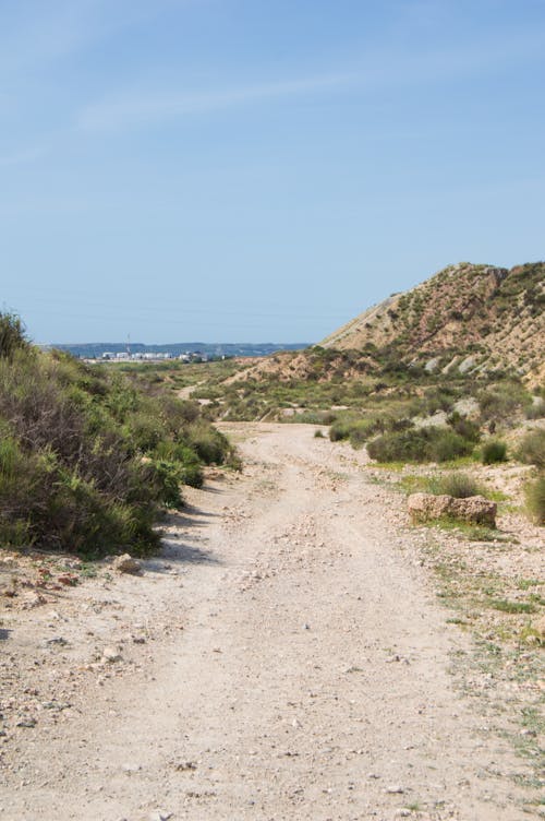 Dirt Road Under the Blue Sky