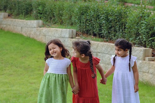 Free Girls Holding Each Others Hand Stock Photo