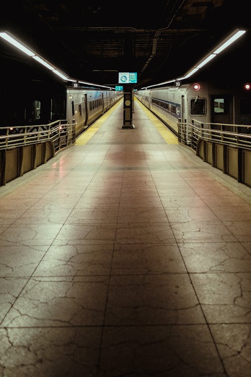 An Empty Train Station