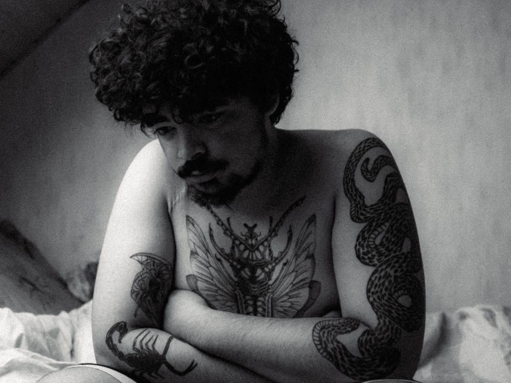 Black and white portrait of Dario Lim