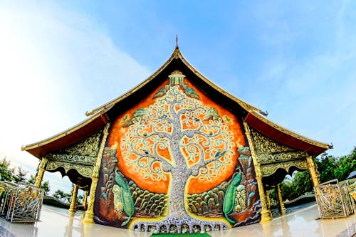 Tree of Life Embossed Artwork on Structure