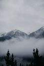 Free stock photo of background, cloudy mountains