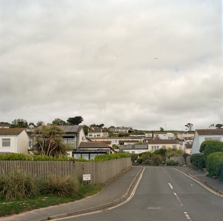 A Road In A Suburban Area