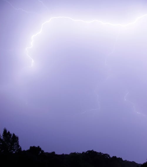 A Lightning Bolt in the Night Sky