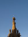 Gold and White Tower Under Blue Sky