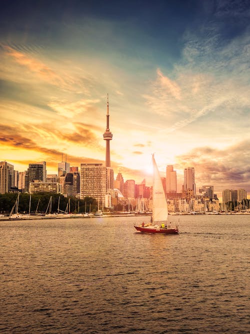 Free stock photo of boat, canada, cn tower