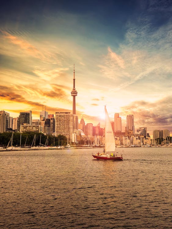 Free stock photo of boat, canada, cn tower