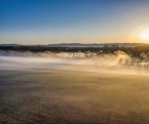 Gratis stockfoto met dageraad, dronefoto, landelijk