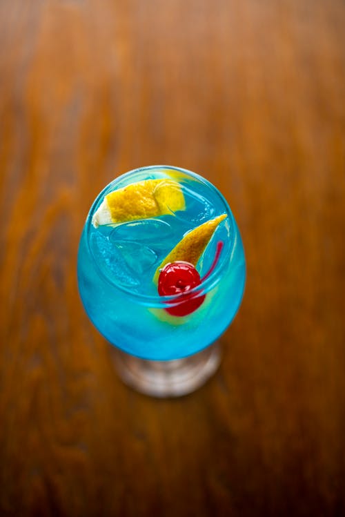 Free Close-Up Shot of a Glass of Cocktail Stock Photo