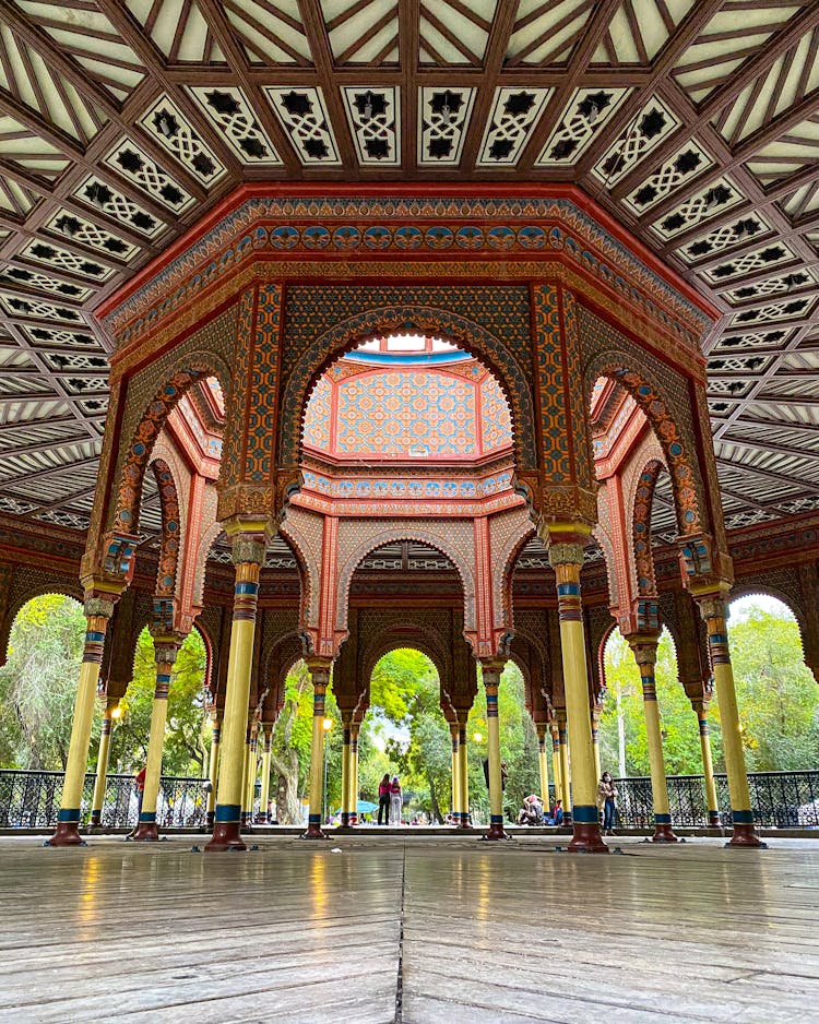 Interiors Of Moorish Kiosk Mexico City