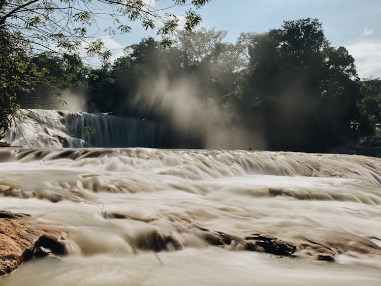 Agua Azul Waterfall In Chiapas, Mexico