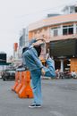 Woman Posing on the Street