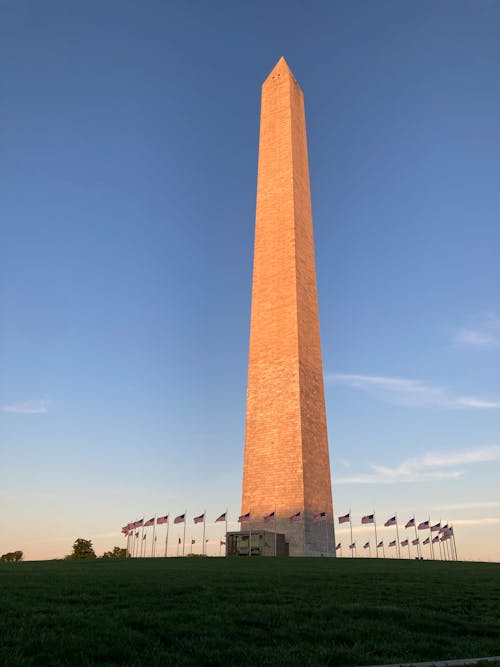 The Washington Monument Under the Blue Sky 