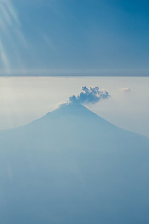 Silhouette of a Volcano
