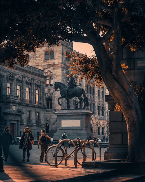 Free The Equestrian Statue of Charles IV of Spain in Mexico Stock Photo