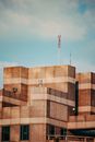 Modern Building Comprising of Square Blocks in Different Directions 