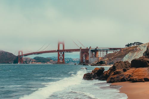 Ücretsiz asma köprü, golden gate köprüsü, Kaliforniya içeren Ücretsiz stok fotoğraf Stok Fotoğraflar