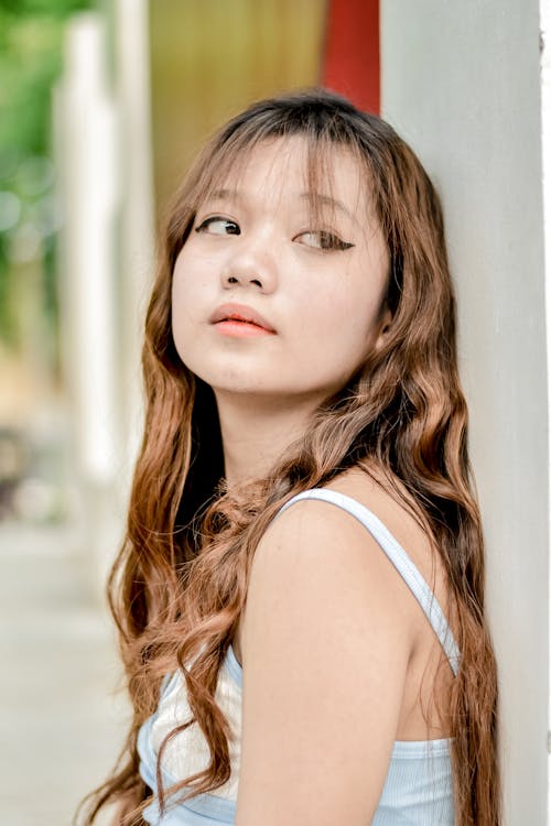 Foto d'estoc gratuïta de asiàtica, cabells llargs, foto vertical