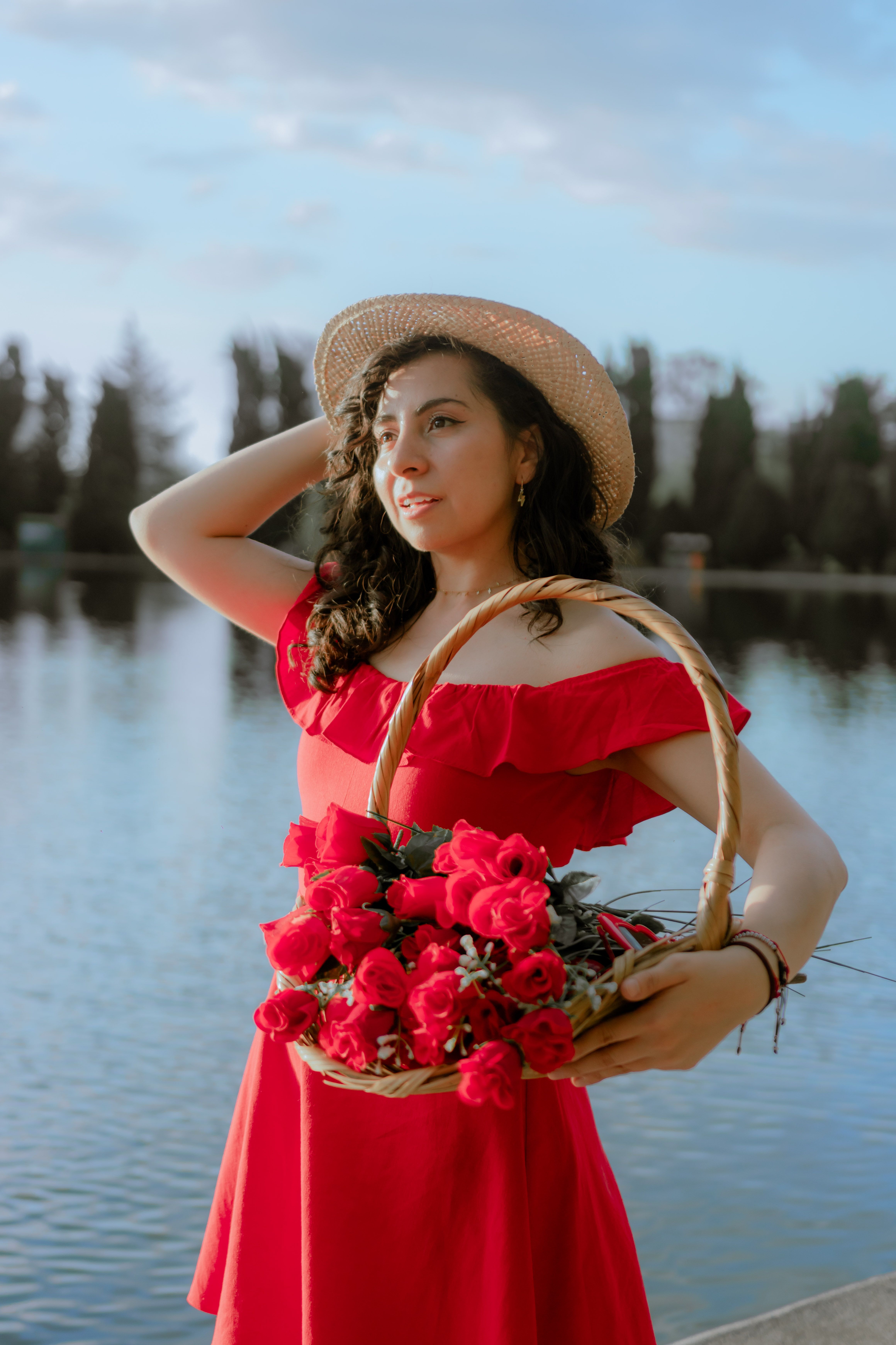 Vestido Floral Vermelho