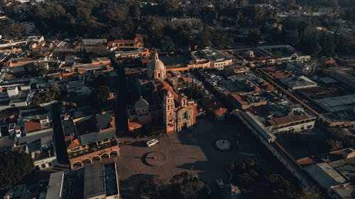 Church and Square in City