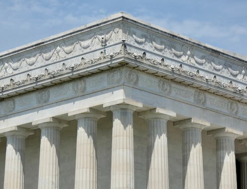 Gratis Fotos de stock gratuitas de Abraham Lincoln, cielo azul, columnas Foto de stock