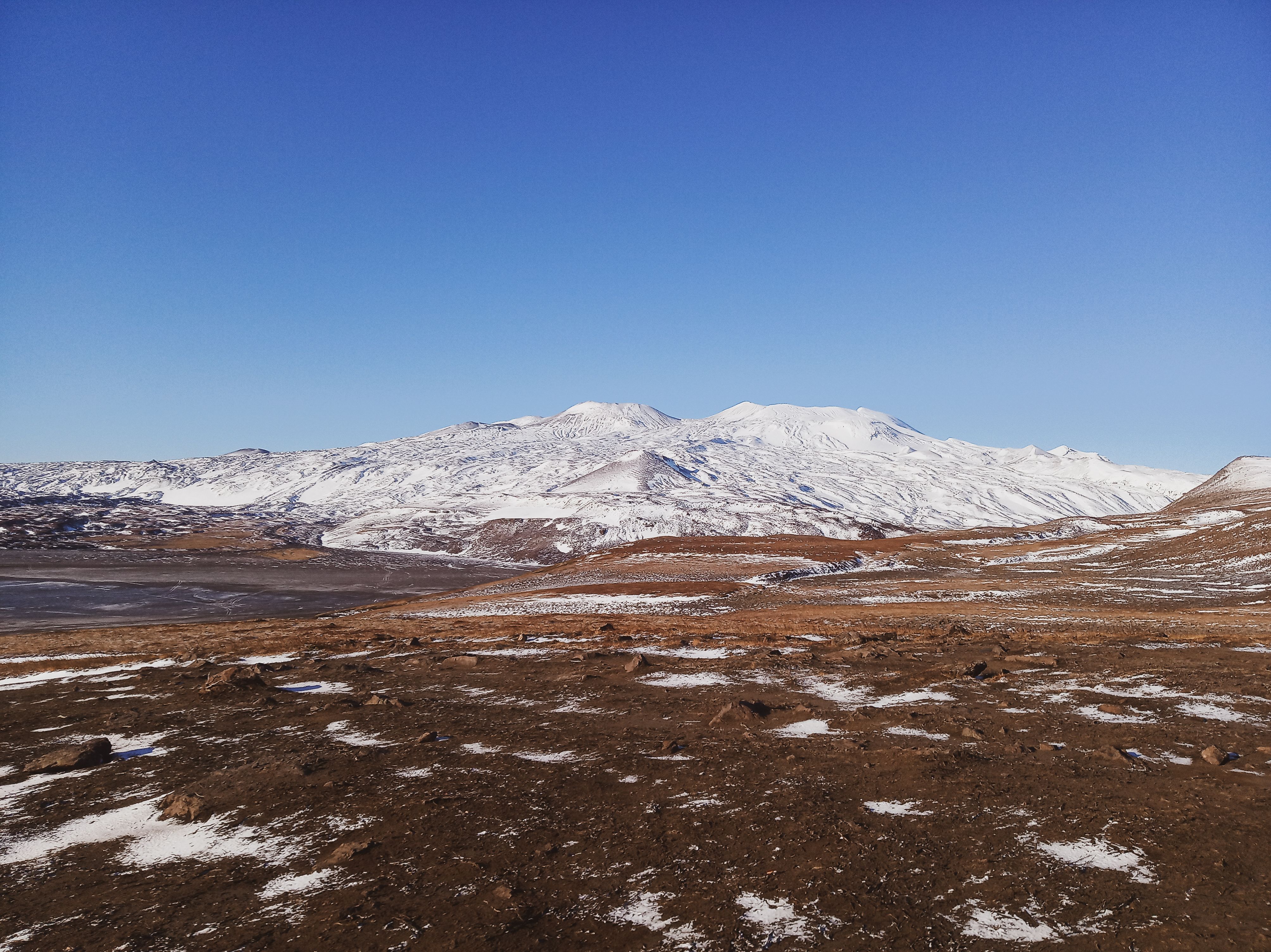 Snow Covered Mountains Under the Clear Blue Sky · Free Stock Photo