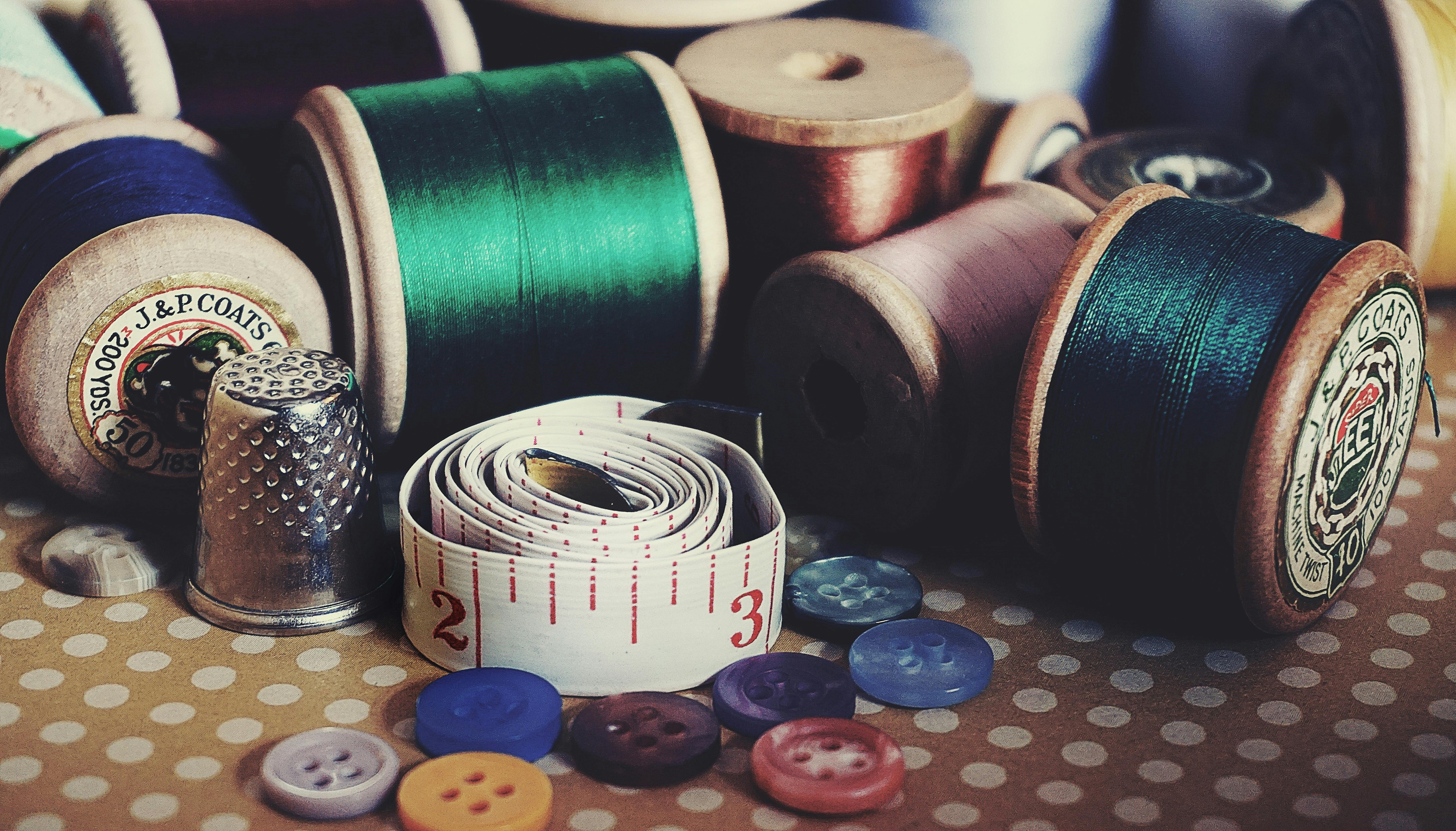 The Picture Of Different Sewing Objects Can Be Used As Wallpaper Stock  Photo Picture And Royalty Free Image Image 32545245