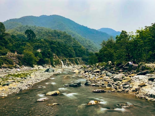 Rocks and Boulders in a Shallow River