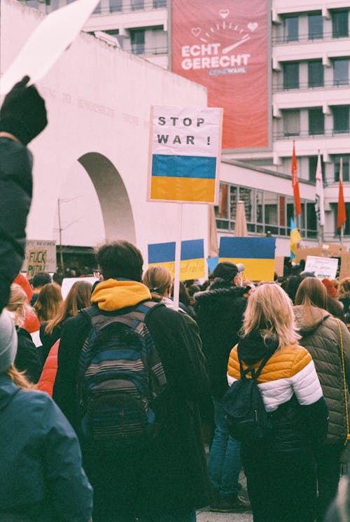 Demonstration Against the War of Russia Against Ukraine