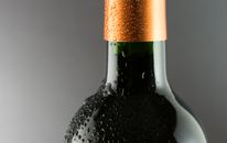 Black Labeled Wine Bottle