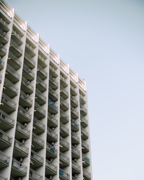 Low-Angle Shot of High Rise Building under the Sky