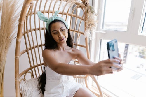 Free Woman Taking Selfie Stock Photo